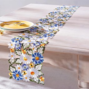 Weltbild Kvetinový behúň na stôl Fleurs, 160 x 20 cm