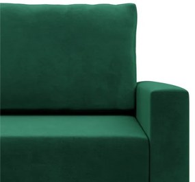 Trojmiestna rozkladacia sedačka BLANK Elegant fľaškovo zelená