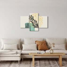 Obraz - Abstraktné listy N⁰3 (90x60 cm)