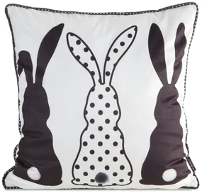 VEĽKONOČNÁ DEKORAČNÁ OBLIEČKA NA VANKÚŠ EASTER04 45X45 CM VZOROVANÁ