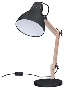 Solight WO57-B Stolná lampa Falun, čierna