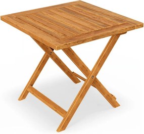 Odkladací stolík VITEK z akáciového dreva 46x46x46cm, hnedá Casaria