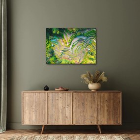 Obraz ryžových polí z vtáčej perspektívy (70x50 cm)