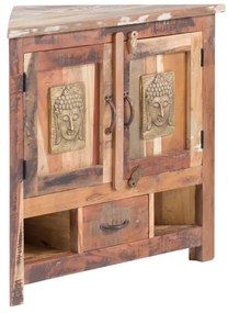 furniture-nabytek.cz - Masívne rohové umývadlo Sumana z recyklovaného dreva, lakované, hnedé