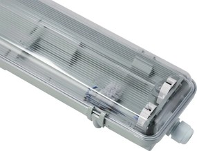 SADA 6 hermetických LED svietidiel 120 cm do dielne pre žiarivky