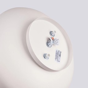 Stropné svietidlo Omiq, 1x béžové kovové tienidlo, (biely plast), (fi 30 cm)