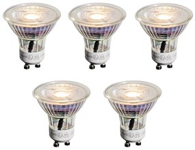 Sada 5 GU10 50mm LED žiaroviek číra 3,5W 330 lm 3000K