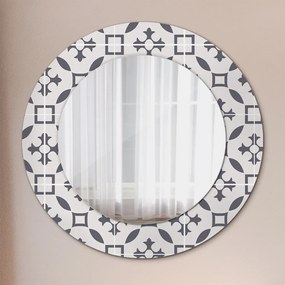 Okrúhle ozdobné zrkadlo Starožitné dlaždice fi 50 cm