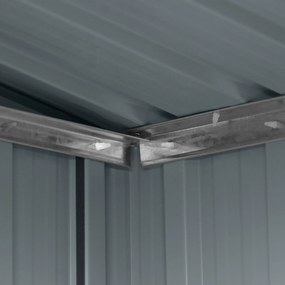 Záhradný domček BestBerg ZD-67AW / 4,3 m² / 197 × 217 × 202 cm / antracit/biela