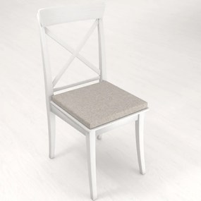 Biante Štvorcový podsedák BKT-552 Prírodná režná - 38x38x3 cm