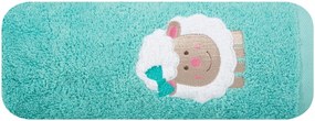 Detská bavlnená osuška BABY31 Ovečka 50x90 cm mätová