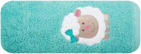Detská bavlnená osuška BABY31 Ovečka 50x90 cm mätová