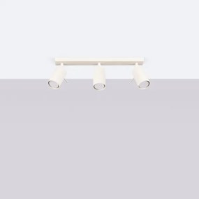 Sollux SL.1496 - Bodové svietidlo RING 3xGU10/10W/230V krémová