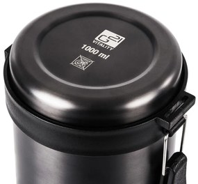 Termofľaša G21 na pitie, 1000 ml, šedá s rukoväťou 60022405