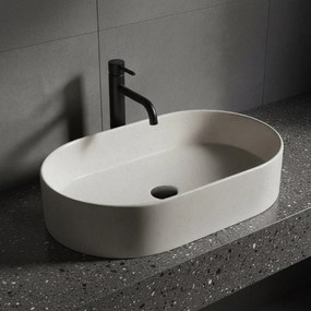 Rea Nadia, umývadlo na dosku 610x385x120 mm, imitácia kameňa, REA-U7341