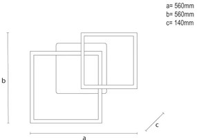 LED RGBW Stmievateľné stropné svietidlo LED/75W/230V 3000-6500K + diaľkové ovládanie