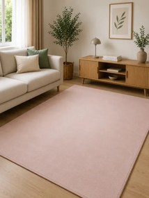 Protišmykový koberec MELLOW BLUSH ružový