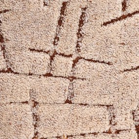 ITC, Koberec metráž Nicosia 35, na mieru, šíře 3m,4m,5m, béžová, filc, obývacia izba