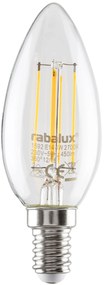 RABALUX LED žiarovka, C35, E14, 4W, neutrálna biela / denné svetlo