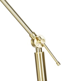 Moderná stojaca lampa zlatá s tienidlom bielym 50 cm nastaviteľná - Editor