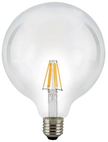 LED žiarovka globe E27 8 W 827 číra