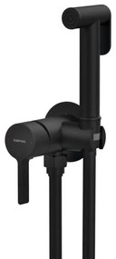 Sapho-Bidetová batéria so sprškou na podomietkovú inštaláciu ICONIC matná čierna