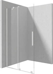 Deante Prizma, posuvné sprchové dvere 1000x1950mm, 6mm číre sklo, biely profil, DEA-KTJ_A30R