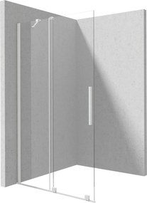 Deante Prizma, posuvné sprchové dvere 1000x1950mm, 6mm číre sklo, biely profil, DEA-KTJ_A30R