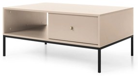 Konferenční stolek Mono II 104 cm béžový/černý