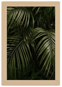 Gario Plagát Exotické palmové listy Farba rámu: Bez rámu, Rozmery: 30 x 45 cm