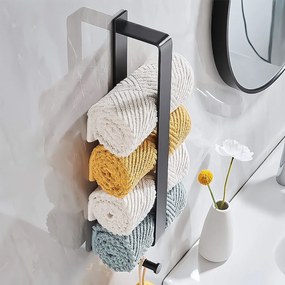 Rea Rea, kúpeľňový držiak/háčik na uteráky, čierna matná, REA-98025