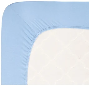 Modrá napínacia plachta jersey 160x200 cm Boxspring – Andrea Simone