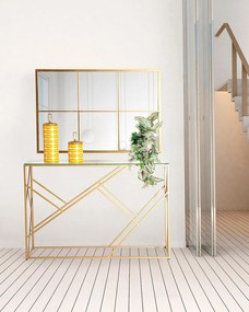 Konzolový stolík geblen 115 x 30 cm zlatý MUZZA