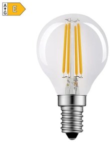 Diolamp LED Filament Mini Globe žiarovka číra P45 4W/230V/E14/2700K/480Lm/360°
