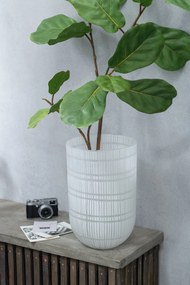 Dekorácia rastlina umelý Fikus Lyrata v kvetináči – 30*30*129 cm