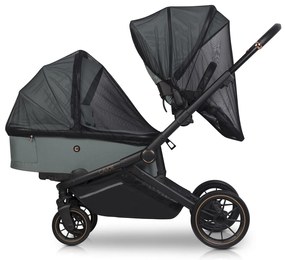 Športový kočík pre dvojčatá CAVOE Avec Boho Green