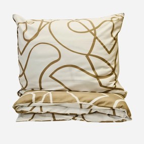 Obliečky bavlnené Merlot hnedé 200x140cm+90x70cm TiaHome