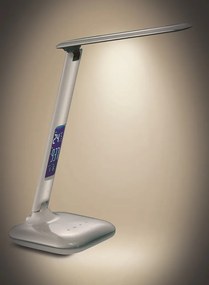 Stolná LED lampička stmievacia s displejom 6 W, biela