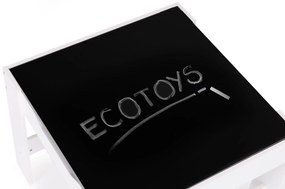 Zostava detského nábytku, stôl + 2 stoličky, kriedová tabuľa, ECOTOYS