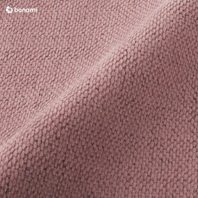 Ružová čalúnená dvojlôžková posteľ s úložným priestorom s roštom 160x200 cm Lupine – Micadoni