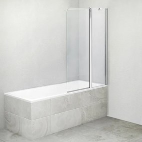 Roltechnik Dvojdielna otvárateľná vaňová zástena OBV2 Sklo TRANSPARENT 1400 mm 1200 mm