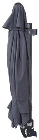 Nástenný slnečník Casoria 3 m polyester hliník/oceľ - sivá