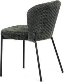 Jedálenská stolička bouclé, zelená CT-W1077 GRN2