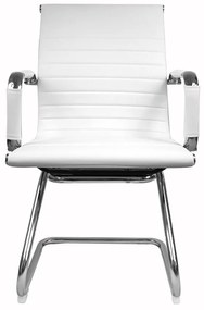 ADK Trade s.r.o. Konferenčná stolička ADK Deluxe Skid, biela