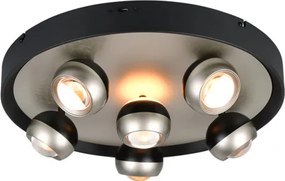 Stropné svetlo Trio Select Orbit nikel 644410607