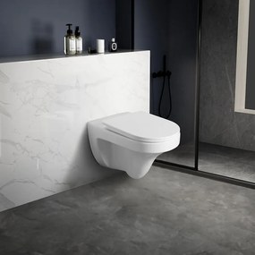 Aqualine Aqualine, DENICA závesná WC misa, Vortex Rimless, 36x52cm, biela, PS8512