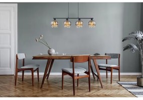 Globo 15839-4H - Luster na lanku CORRY 4xE27/9W/230V čierna