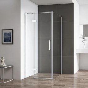 Roltechnik Outlet Jednokrídlové sprchové dvere OBDNL(P)1 s pevnou stenou OBDB - bez vaničky ROTH-Variant: šírka dverí: 80 cm, šírka pevnej steny: 80 …