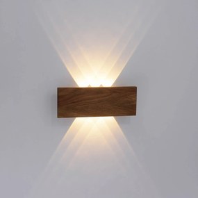Paul Neuhaus Palma nástenné LED svetlo drevo 32 cm