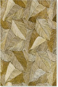 Villeroy & Boch, Kusový koberec Villeroy & Boch 106059 Gold, Black – na von aj na doma, 120x180, žltá, chodba / predsieň